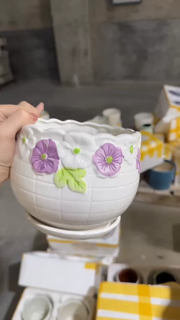 高温陶瓷花盆+Q100