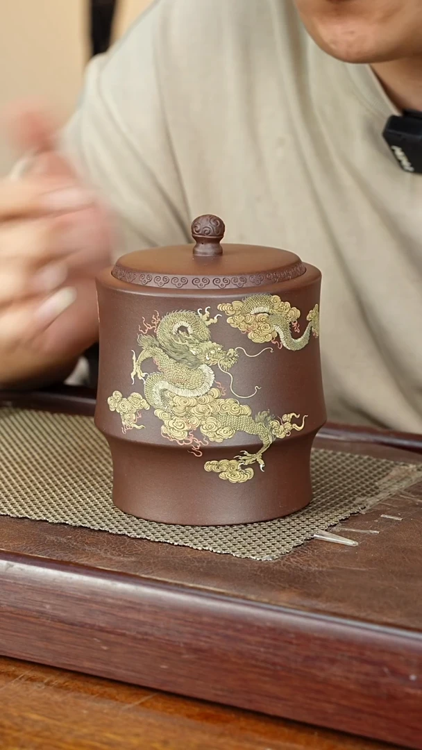 宜兴原矿紫砂茶叶罐