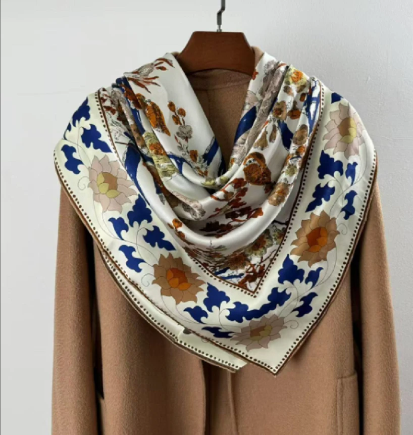 米瑞多娜 105双面缎合集  双面缎2024秋冬新款真丝披肩礼物送长辈