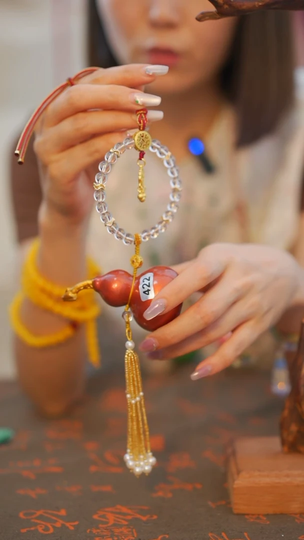 422非遗漆手艺工天然葫芦文玩福禄