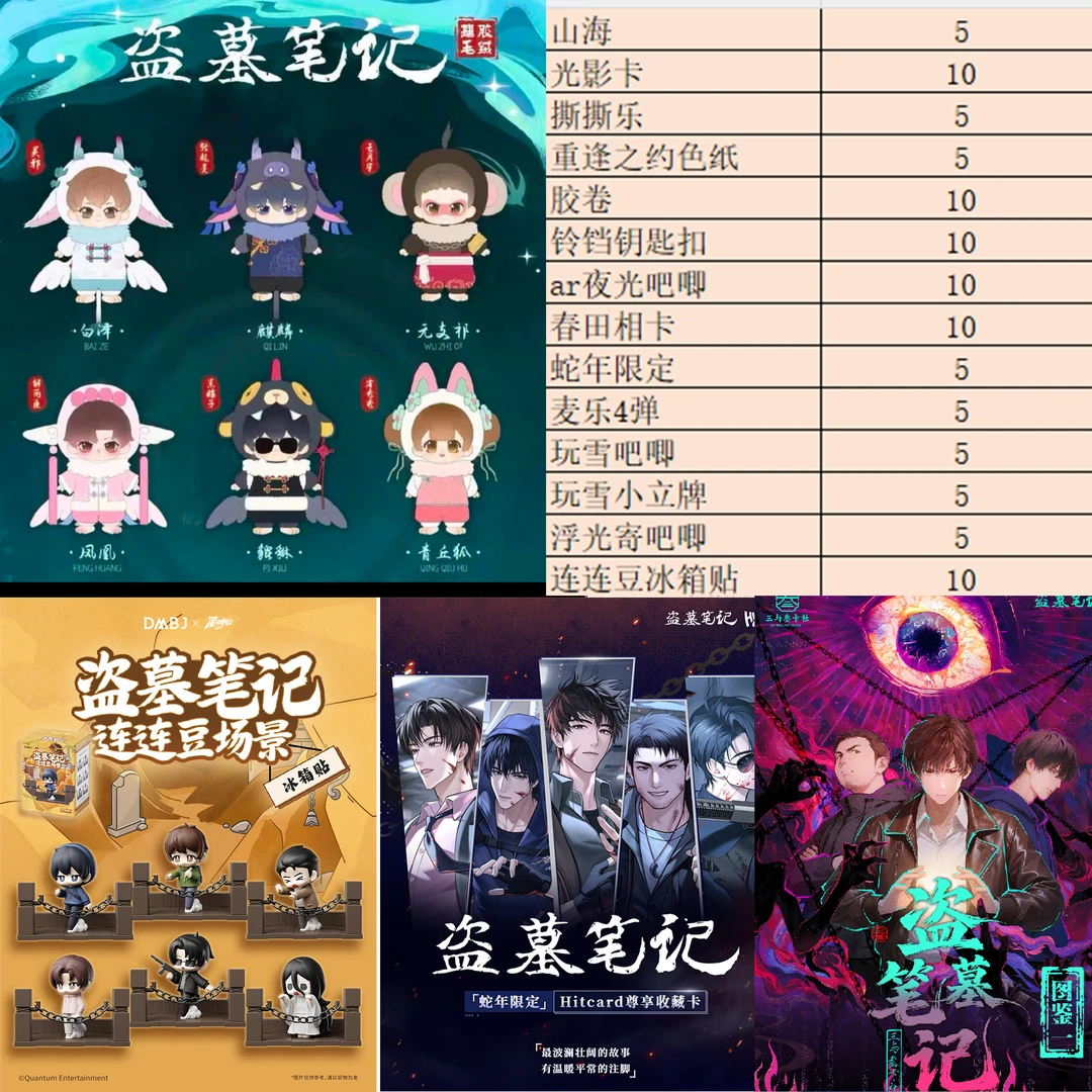 雯【直播浮浮】盗墓笔记· 二创/正版浮浮 周边盲盒(代拆)