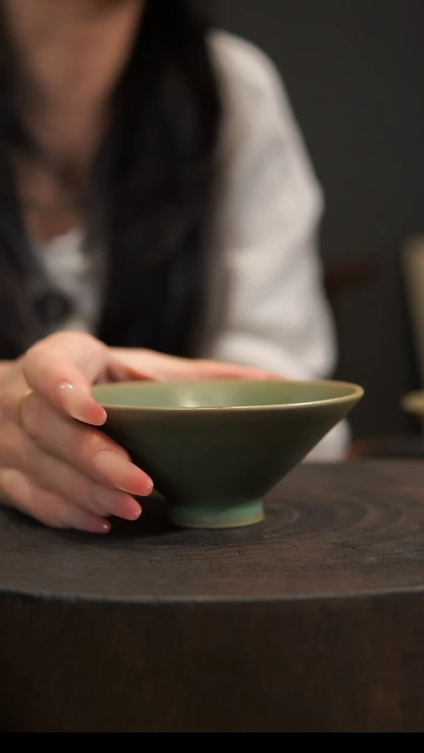 杯子斗笠杯 汝州原产地  原矿老釉