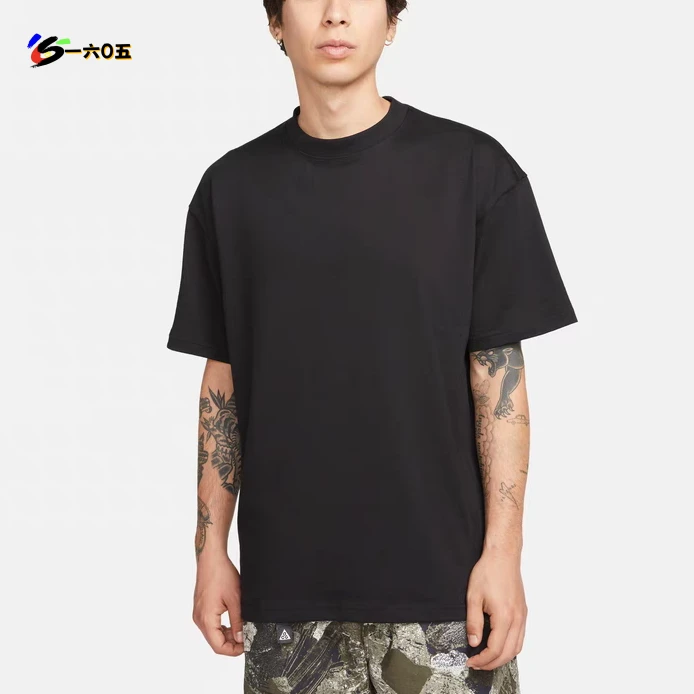 SC25478 重磅棉质舒适吸汗透气圆领T恤纯色通勤百搭宽松短袖