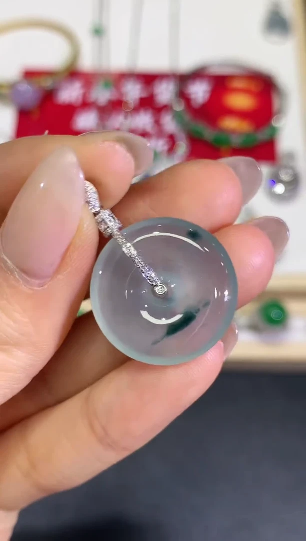 【闪购商品】定制翡翠18K金镶嵌团购132