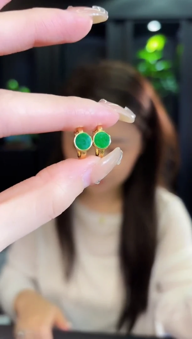 翡翠未镶嵌耳饰缅料A货/多样性发货/一件