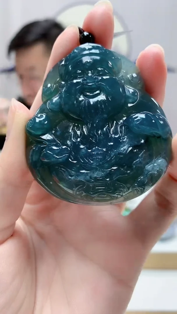 未镶嵌定制翡翠迷*香5153zm-毛货挂件