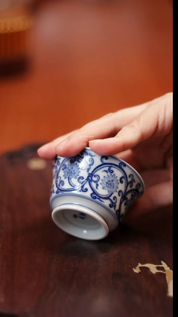 镹曰陶手工手绘青花茶具