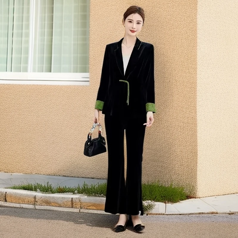 5555#黑【木兮兮专属】2025年春夏季新款洋气气质时尚休闲百搭套装