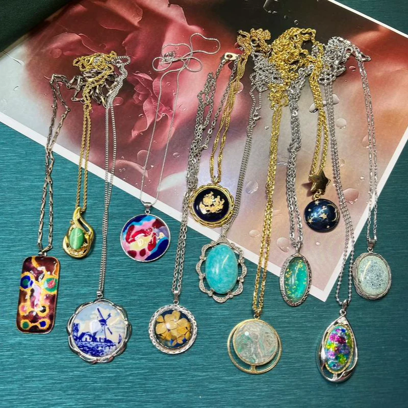 合金项链 欧洲回流中古首饰 含925（二号链接勿乱拍）