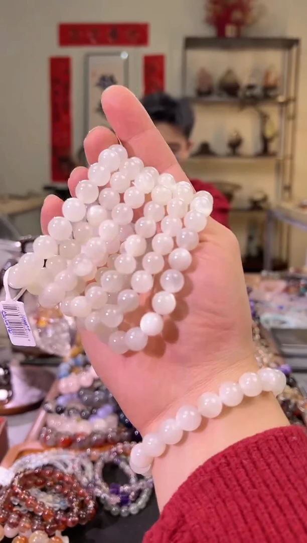 【闪购商品】月光石手链未镶嵌10mm+白月光手串（多样性发其一）