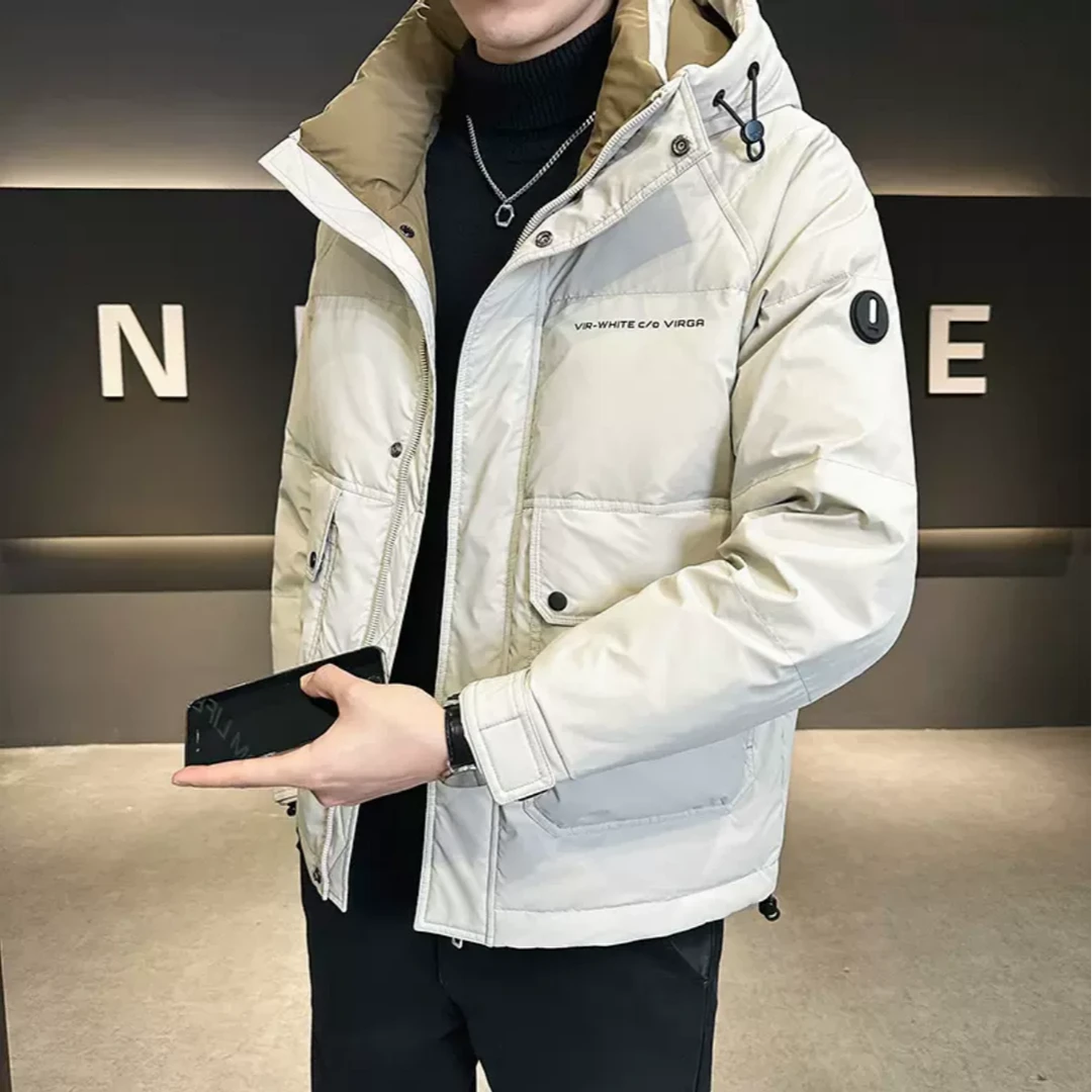 【御寒先锋连帽外套】冬季新款防风加厚百搭休闲保暖上衣-1017