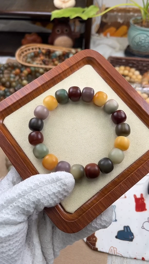 手串菩提根/象牙果墨*a139 卡14 干磨万圣瑕疵