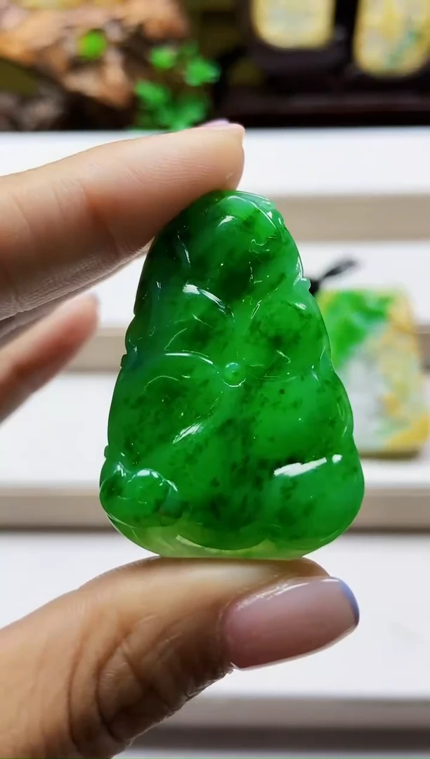 颈饰未镶嵌翡翠翡翠A货