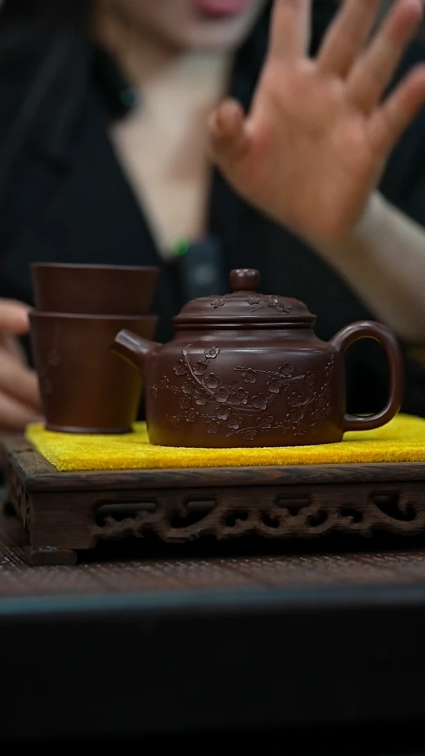 宜兴岁颐传砂原矿全手12+两个杯子