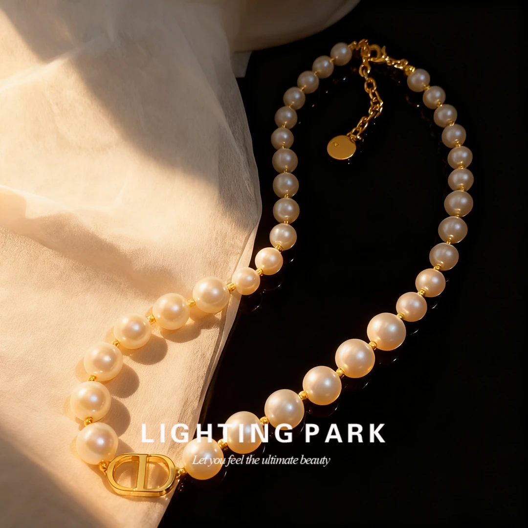 铜合金仿珍珠项链 【重工轻奢】用心在做项链 珠珠猪鼻子项链2070