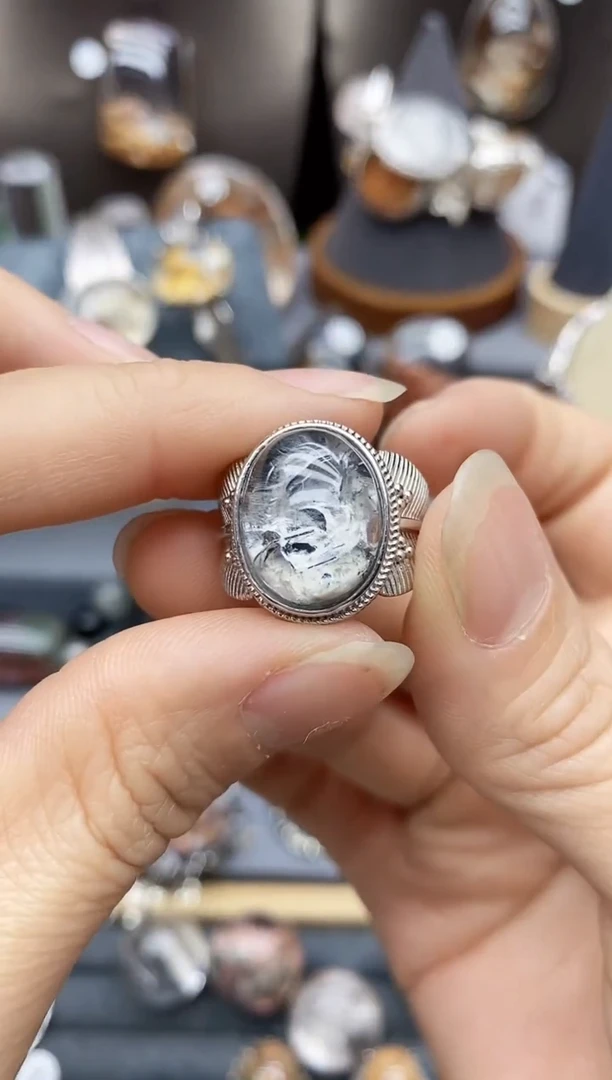 银S925镶嵌珠宝半成品水晶H****！定制定制