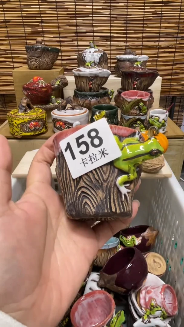 海*158精美粗陶手工柴烧