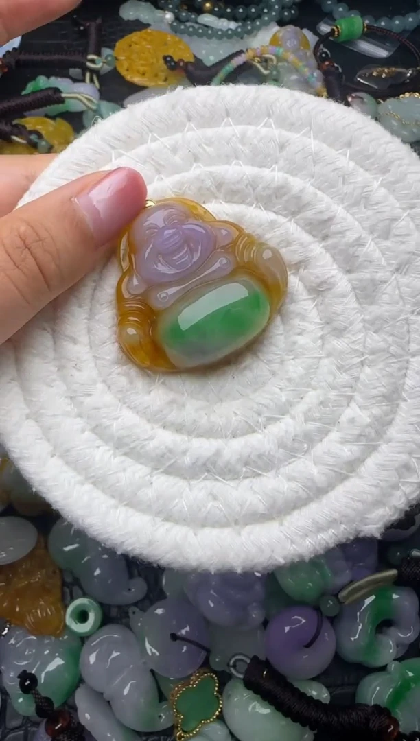 颈饰未镶嵌翡翠缅甸翡翠吊坠