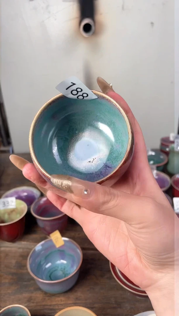 【闪购商品】摆件钧瓷手工茶器窑变