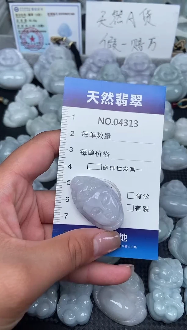 颈饰未镶嵌翡翠纯天然A货翡翠4313