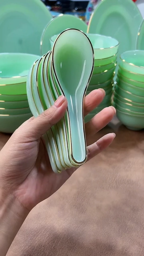 玉瓷 勺子6个景德镇
