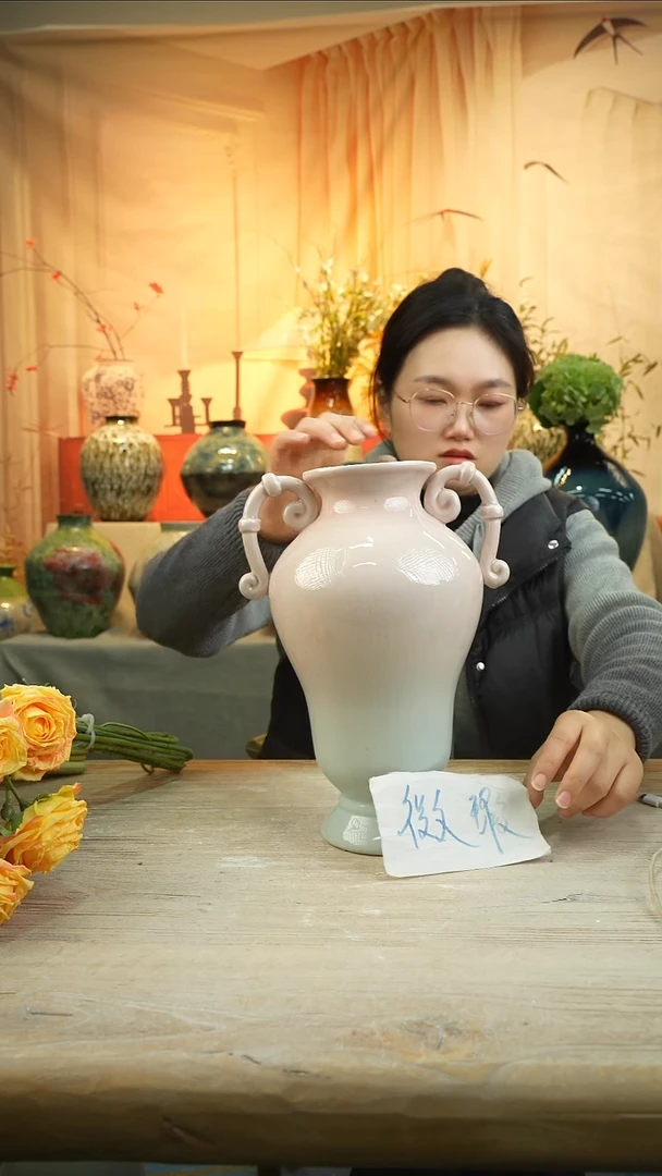 高 29口10陶瓷花瓶花器