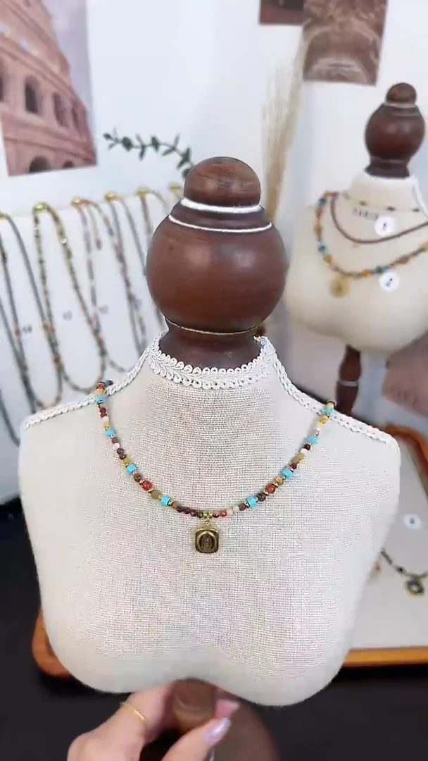 项链钛钢石英质玉1号