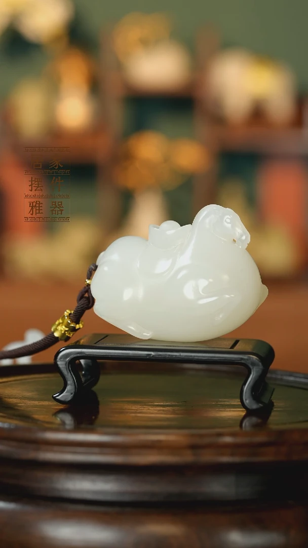 玉《马上有钱》摆件