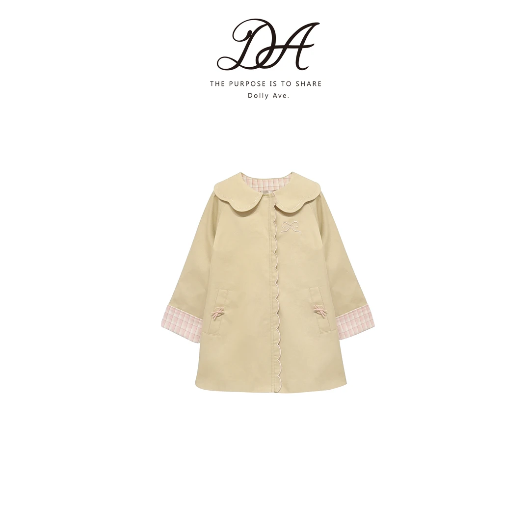 【现货】Dolly Ave「少女系列」  高定精梳棉美拉德女童初秋新款风衣