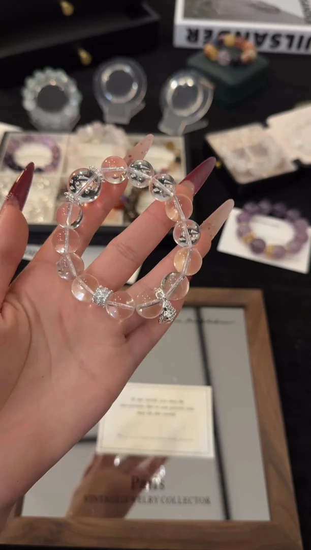 合金手链水晶白水晶x3620