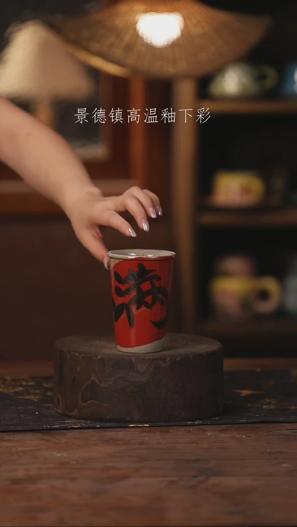 陶瓷景德镇高温釉下手绘陶瓷208