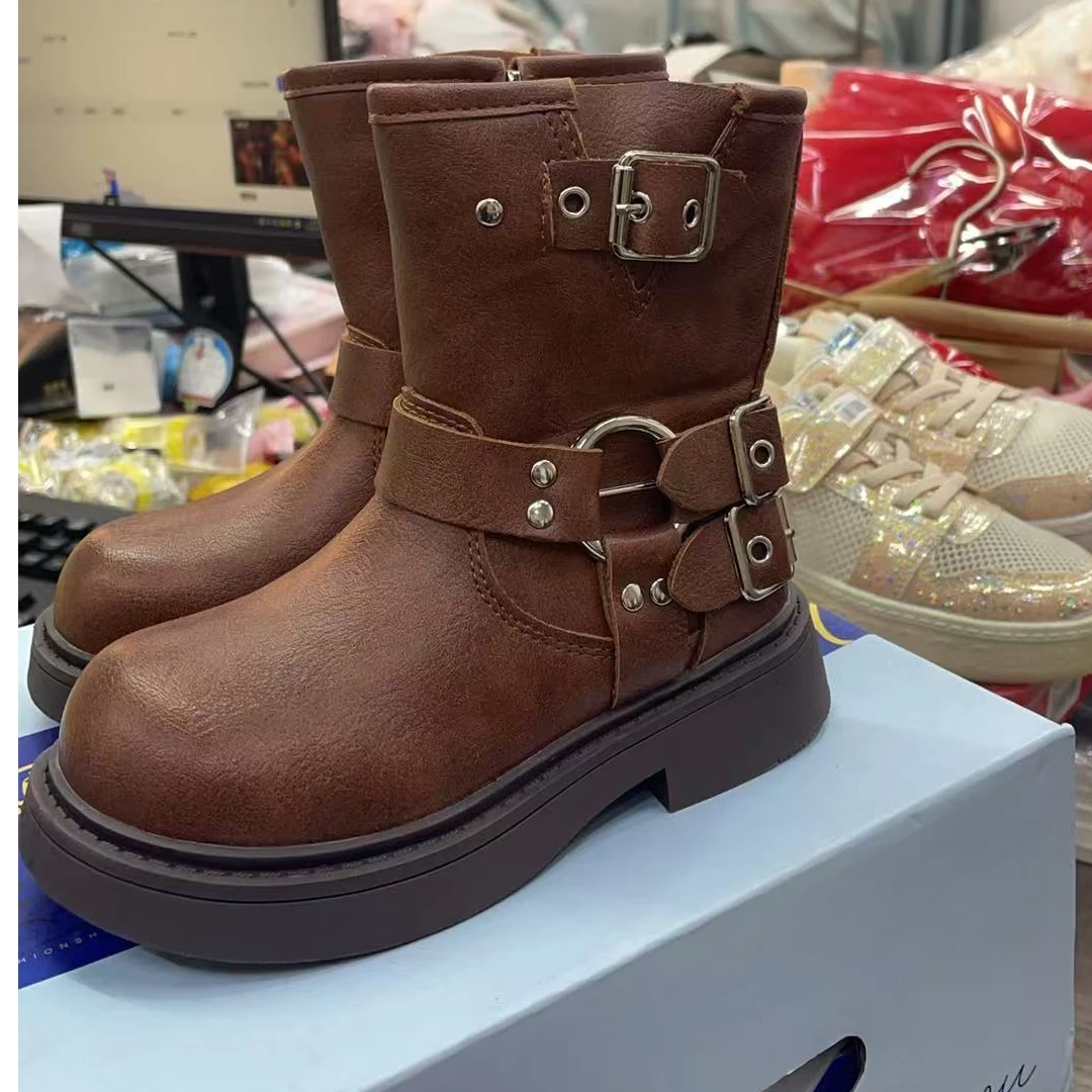 儿童新款单里靴子兰盒199117