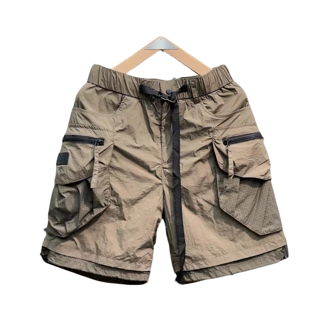 五分裤夏季潮短裤男士半截裤潮流速干设计师休闲工装宽松