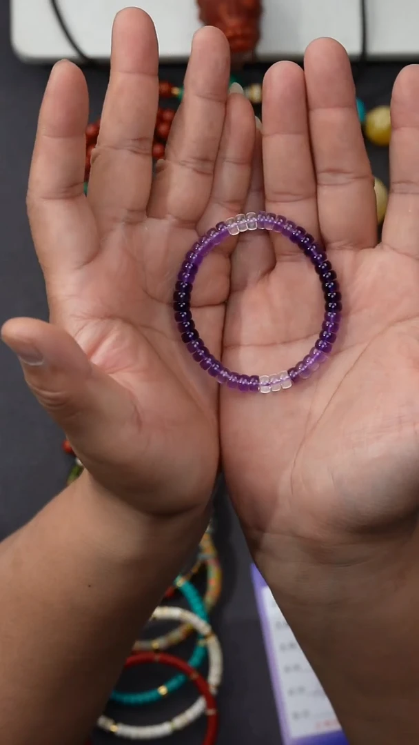 水晶手串未镶嵌自*水晶手串