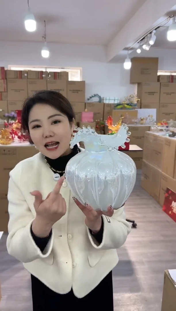 【闪购商品】琉璃椿新花器L-20晚