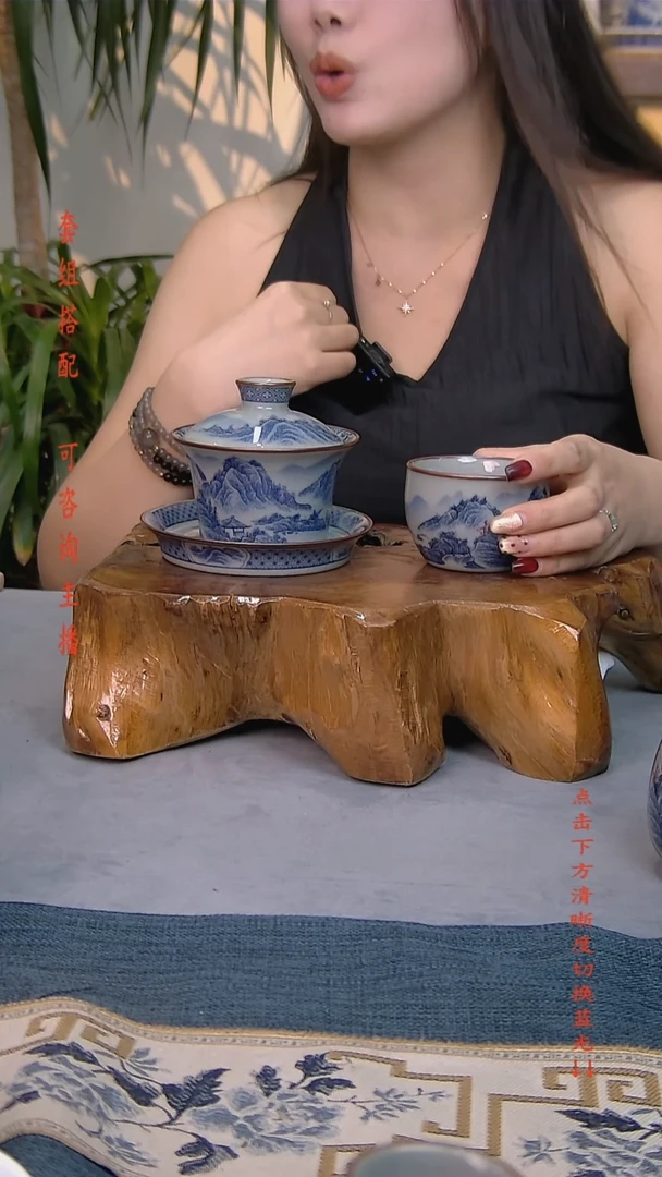简装家用款2件套 老陶泥开片纹陶瓷茶具