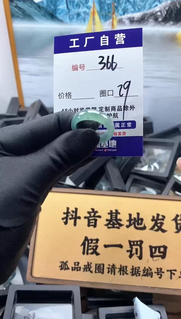 未镶嵌戒圈翡翠366