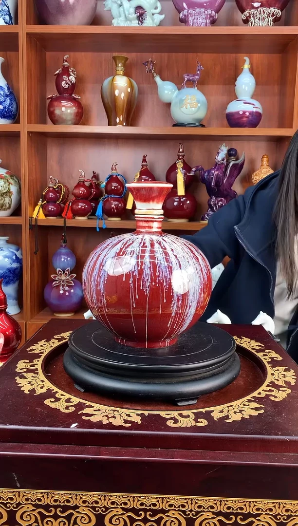 瓷5斤装礼花釉空酒坛