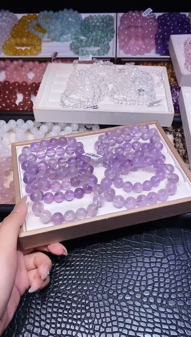 未镶嵌手串水晶玻紫碎冰冰