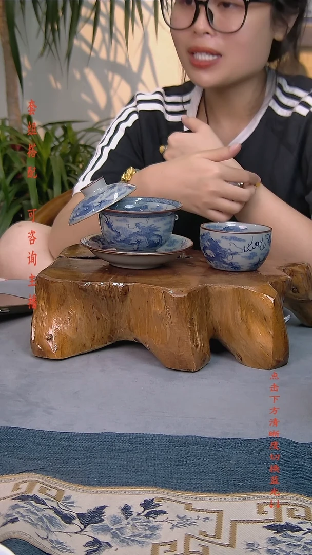 简装家用款2件套 老陶泥开片纹陶瓷茶具