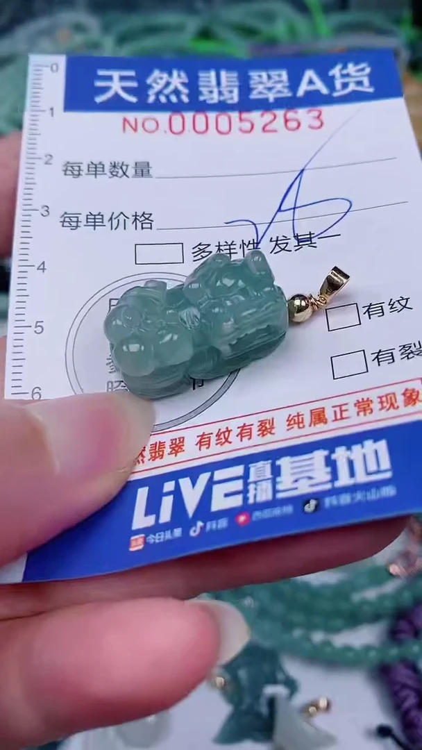 翡翠未镶嵌颈饰00005263