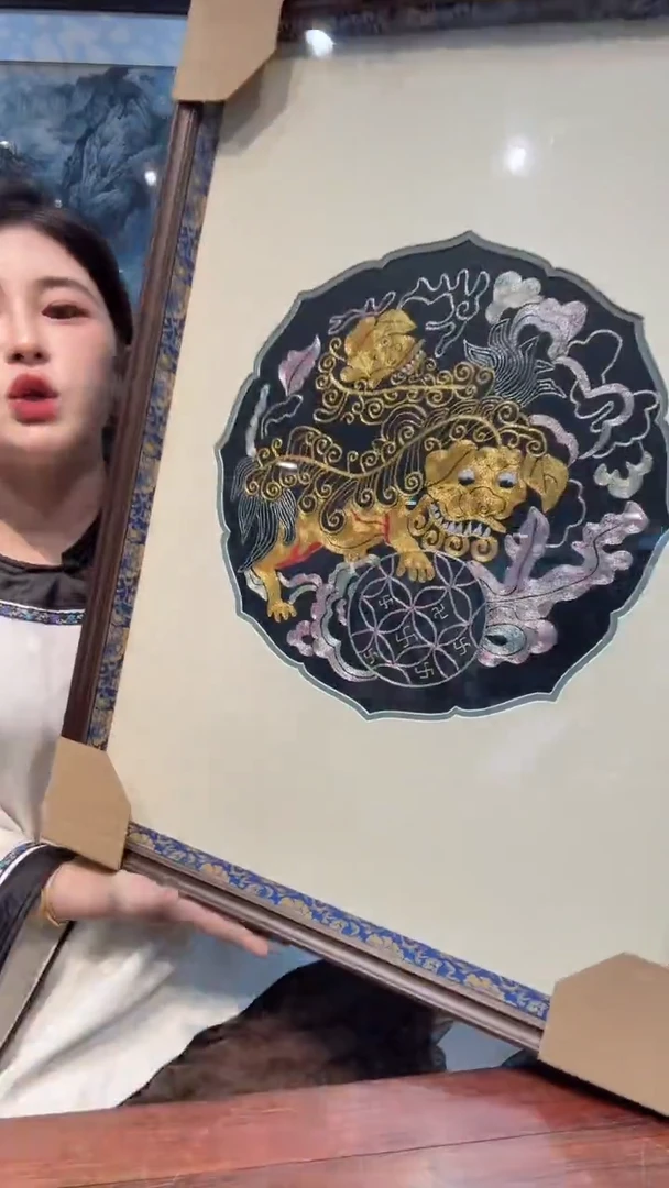 刺绣非遗苏绣手工刺绣单面绣50*68