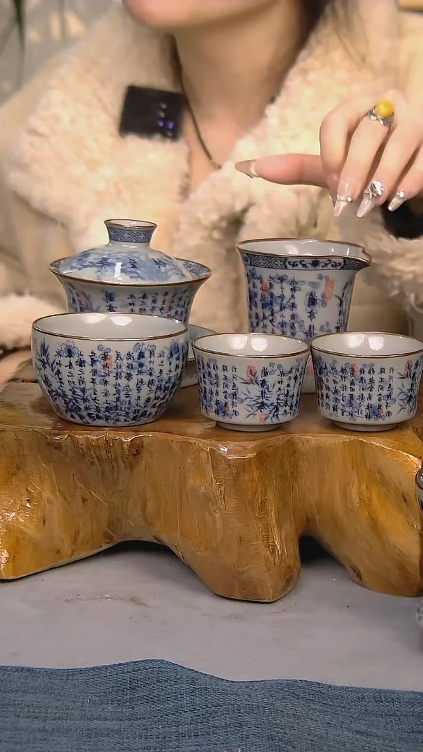 【闪购商品】5件套陶瓷茶具简装家用系列