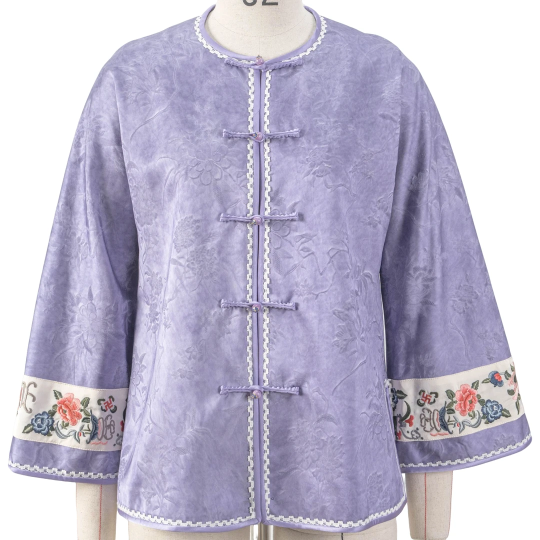 【紫汐】春季上新国潮复古洋气新中式女装轻奢小众外套出街