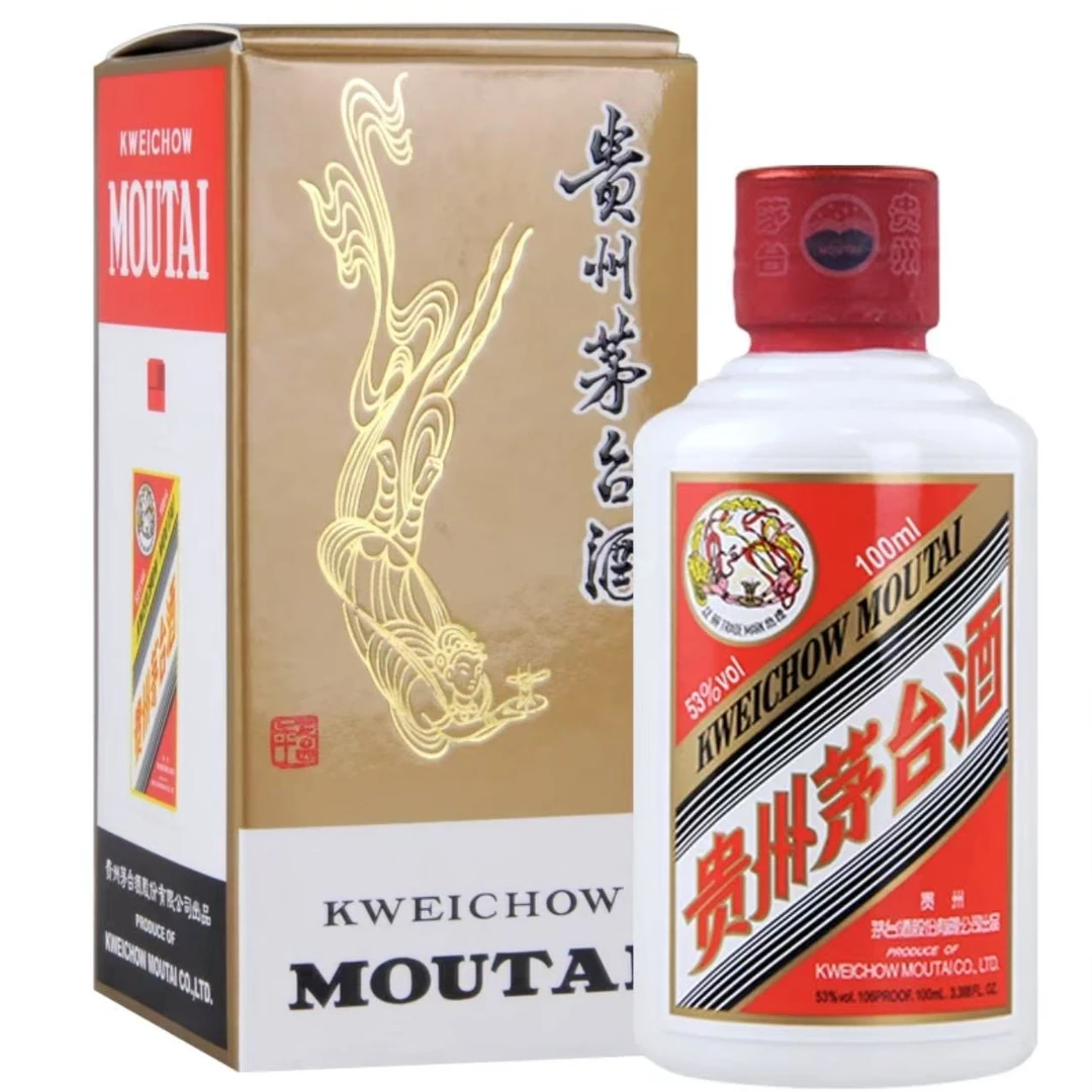 MOUTAI/茅台飞天小容量 酱香型白酒53度100ml*1瓶