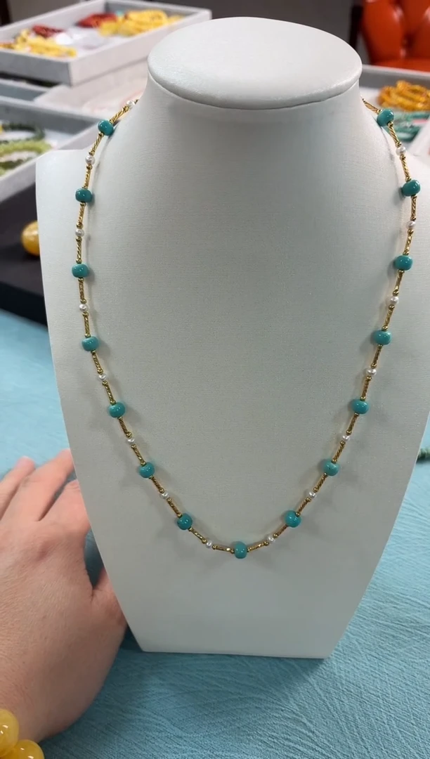 未镶嵌绿松石颈饰项链