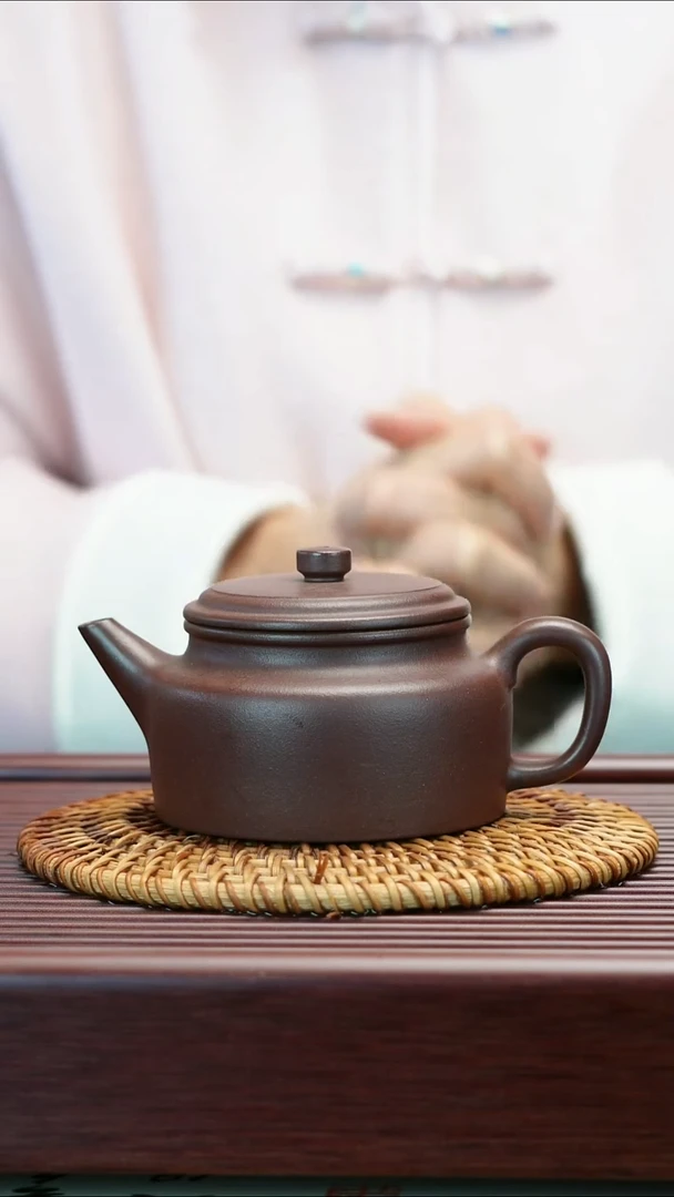 茶壶紫砂天青泥 德钟壶  240cc