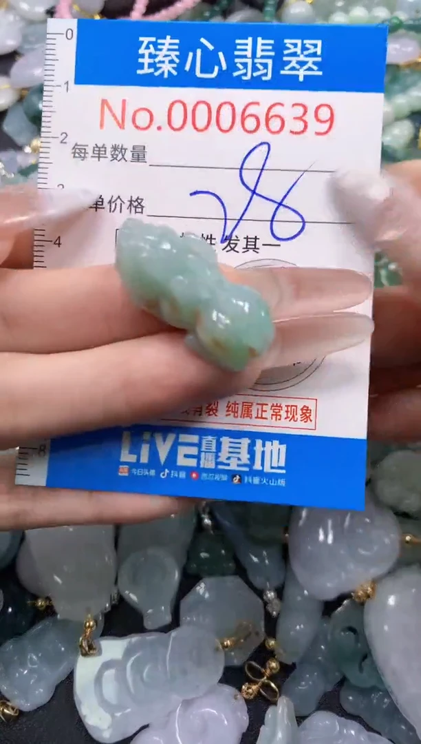 吊坠(不含链)未镶嵌翡翠6639