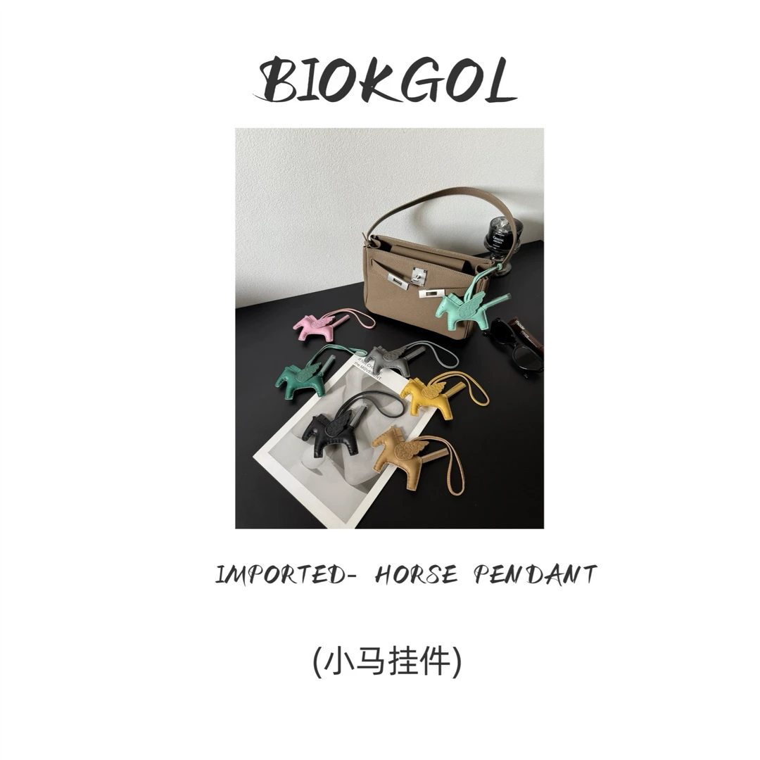 BIOKGOL/百顾原厂 原皮 全头层羊皮拼鳄鱼皮翅膀 手缝订制 小马
