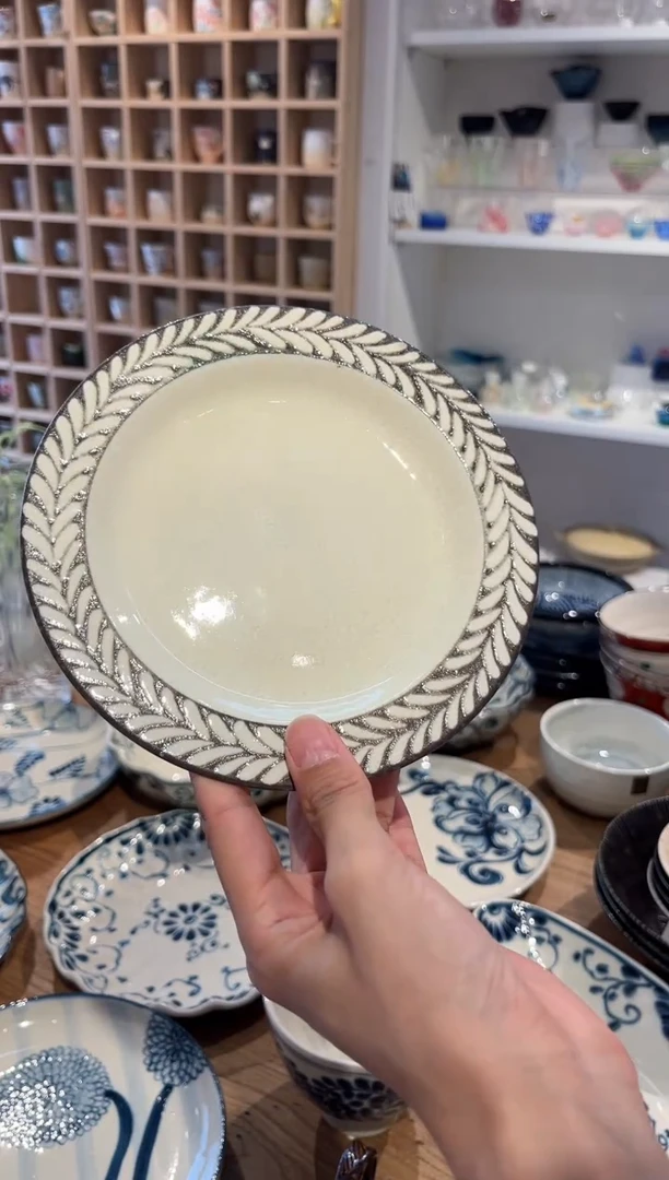 瓷迷迭香小盘（暖白色）